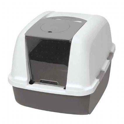 Catit Cabrio Karbon Filtreli Kapalı Kedi Tuvaleti GRI | SRC: Barcode: 022517506950